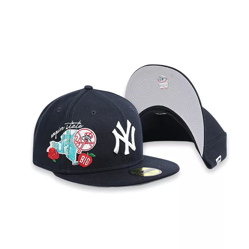 NEW ERA NEW YORK YANKEES CITY CLUSTER NAVY 59FIFTY FITTED HAT