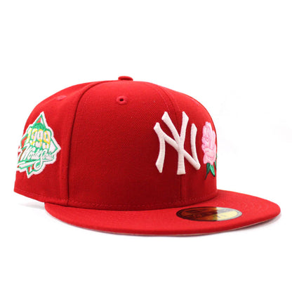 NEW ERA NEW YORK YANKEES ROSE 1999 WORLD SERIES 59FIFTY FITTED HAT