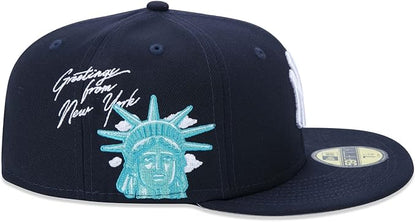 NEW ERA NY NEW YORK YANKEES 59FIFTY CLOUD ICON STATUE OF LIBERTY FITTED HAT